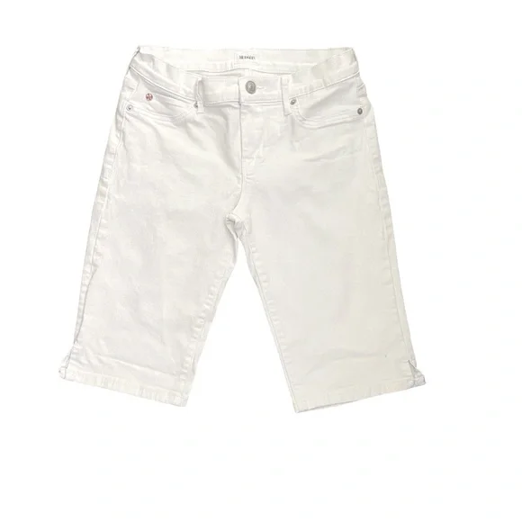 HUDSON Viceroy Knee Denim White Shorts size 28 - Picture 7 of 9